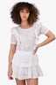 LoveShackFancy White Cotton Eyelet Dress Size S (As Is)