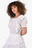 LoveShackFancy White Cotton Eyelet Dress Size S (As Is)