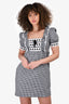 Miu Miu Black/White Gingham Bow Dress Size 8