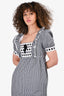 Miu Miu Black/White Gingham Bow Dress Size 8