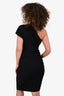 Lovers & Friends Black Jersey One Shoulder Ruched Dress Size S