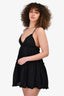 Sundays Best Black Cotton Mini Baby Doll Dress Est. Size S