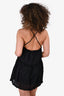 Sundays Best Black Cotton Mini Baby Doll Dress Est. Size S