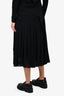 Jil Sander Black Pleated Maxi Skirt Size 34
