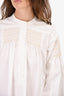 Sofie D'hoore White Cotton Cross Stitch Maxi Dress Size 36
