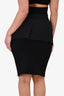 Jean Paul Gaultier Black Wool Skirt Size 4