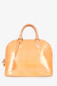 Louis Vuitton Yellow Vernis 'Alma' MM Top Handle Bag