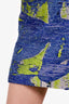 Proenza Schouler Blue/Green Tweed Mini Skirt Size 6