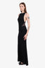 Alexandre Vauthier Black Mesh Sleeveless Maxi Dress Size 40