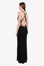 Alexandre Vauthier Black Mesh Sleeveless Maxi Dress Size 40