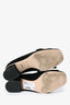 Gucci Black Suede Fringe Marmont Heeled Loafers Size 37.5