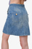 Isabel Marant Etoile Blue Denim Skirt with Gold Buttons Size 32