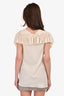 Marni Cream Ruffle Overlay Top Size 42