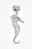 Alessandra Rich Crystal Seahorse Clip-On Earrings