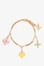 Louis Vuitton Gold Toned Sweet Monogram Enamel Bracelet