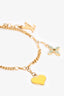 Louis Vuitton Gold Toned Sweet Monogram Enamel Bracelet