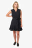 Rebecca Taylor Black Wrap Mini Dress Size 16
