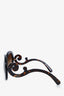 Prada Brown Tortoiseshell Swirl Side Sunglasses