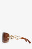 Gucci Bronze Shield Sunglasses