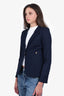Smythe Navy Wool Single Breasted Blazer Size 8