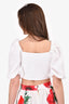Faithfull The Brand White Linen Tie Crop Top Size S