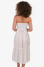 Sunday Tropez White Cotton/Silk Sheer Strapless Dress Est. Size S