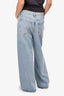 Agolde Blue Light Wash Wide Leg Jeans Est. Size 25