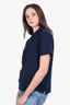 Prada Navy Cotton Piqué Polo Shirt Size M