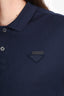 Prada Navy Cotton Piqué Polo Shirt Size M