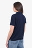 Prada Navy Cotton Piqué Polo Shirt Size M