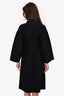 Toteme Black Collared Wide Sleeve Button-Up Dress Size S