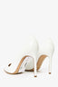 Manolo Blahnik White Leather Pointed Heels Size 38