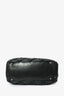 Pre-Loved Chanel™ Black Leather Thick Stitched Quilted Top Handle Bag with Strap + Silver CC