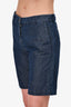 Max Mara The Weekend Blue Dark Wash Denim Bermuda Shorts Size 38