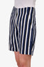 Sportmax Code Blue/White Stripe Shorts Size 38
