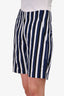 Sportmax Code Blue/White Stripe Shorts Size 38