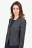Theory Grey Fitted Cropped Blazer Size 6