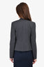 Theory Grey Fitted Cropped Blazer Size 6