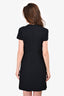 Red Valentino Black Bow Detail Cap Sleeve Shift Dress Size 44