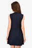Red Valentino Blue Tie Front Shift Dress Size 44