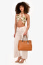Christian Dior 2007 Brown Cannage Leather Lady Dior Shopping Tote