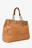 Christian Dior 2007 Brown Cannage Leather Lady Dior Shopping Tote