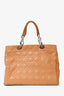 Christian Dior 2007 Brown Cannage Leather Lady Dior Shopping Tote