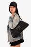 Balenciaga Black Leather 'Lindsay' Large Shoulder Bag