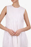 Simone Rocha White Lace Hem Sleeveless Dress Size 6