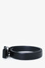 Salvatore Ferragamo Black Leather Vara Bow Belt Size 75