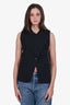 Helmut Lang Black Wool Sleeveless Jacket Size P