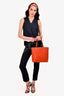 Chanel 2012 Orange Caviar Leather Grand Shopping Petite Tote