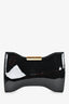 Alexander McQueen Black Patent Leather 'Squeeze It' Clutch