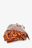 Gucci Brown Patent Leather Patterned Bow Detailed Clutch